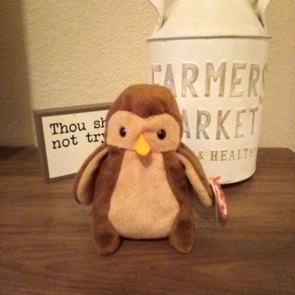 VINTAGE TY BEANIE BABY 4073 HOOT